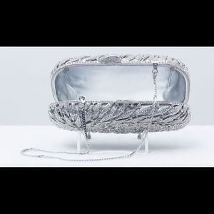 Stunning silver cubic zirconia purse